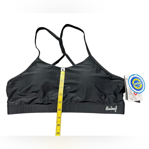 BALEAF womens black athletic racerback swim top UPF50+ size XL NWT - Picture 5 of 6